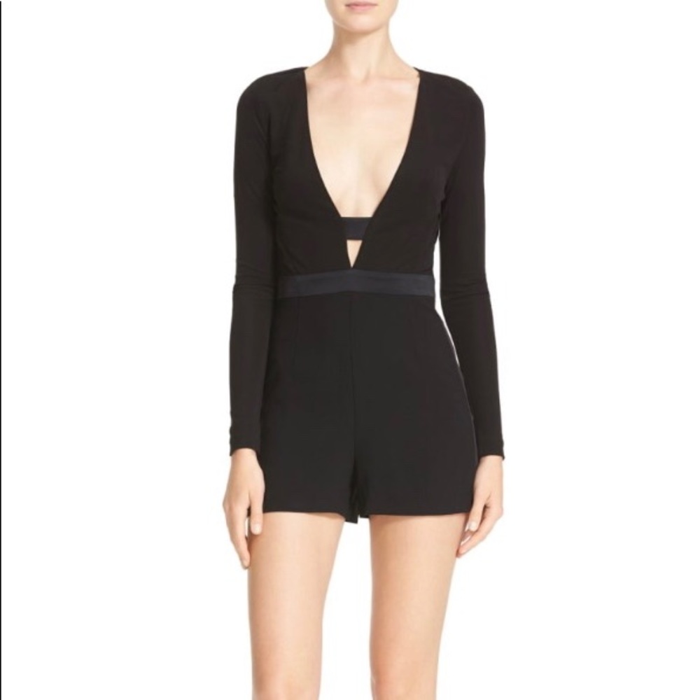 Diane von Furstenberg Black Kyara Romper